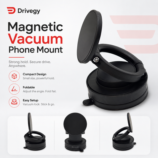 Drivegy™ Magnetic Phone Mount — Strong Magnetic Car Phone Holder for a Clean Dashboard Setup