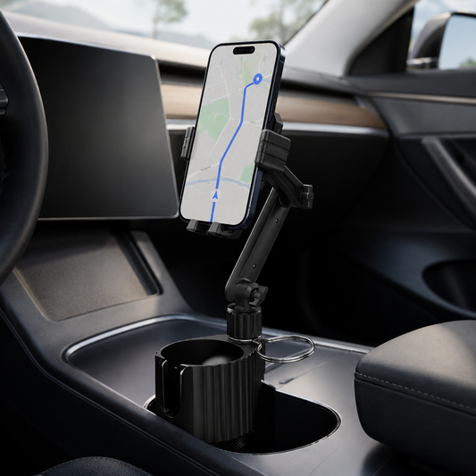 Cup Holder Phone Mount for Car | Clean Setup Without Dashboard Adhesive