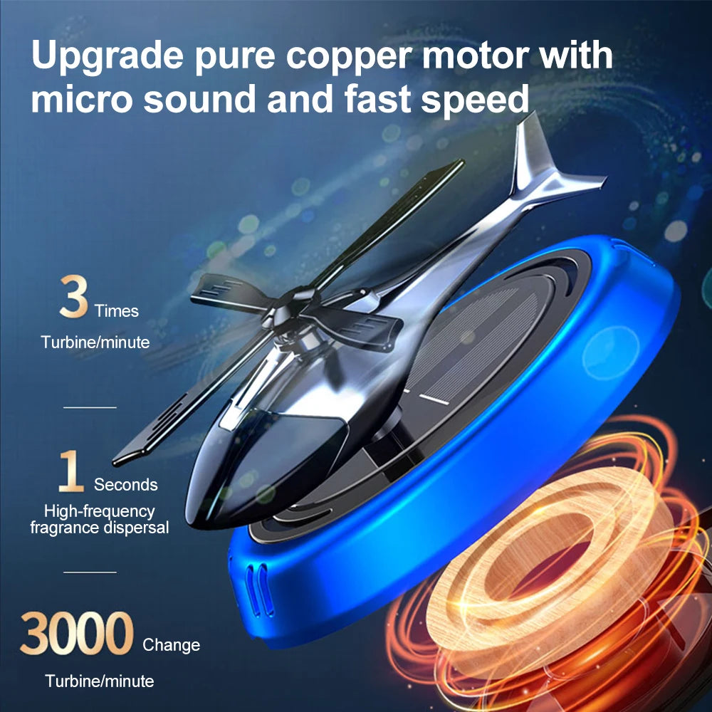 Drivegy™ HeliSpin – Helicopter Solar Car Diffuser