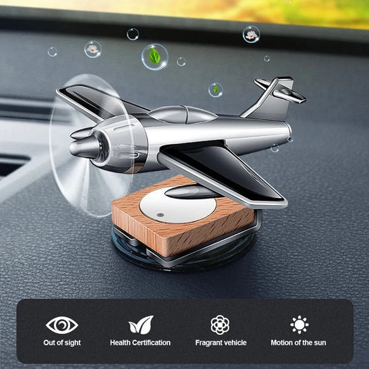 Drivegy™ AeroSpin Solar Car Diffuser – Airplane Dashboard Freshener