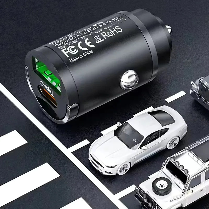 Drivegy™ 100W USB-C Fast Car Charger Compatible with iPhone and Android Devices
