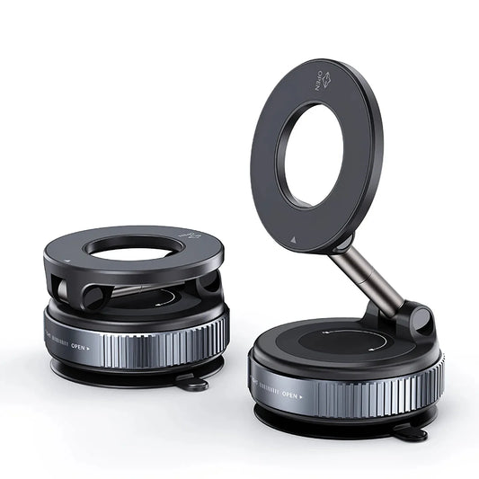 Drivegy™ Magnetic Vacuum Phone Mount – 360° Secure Car Hold