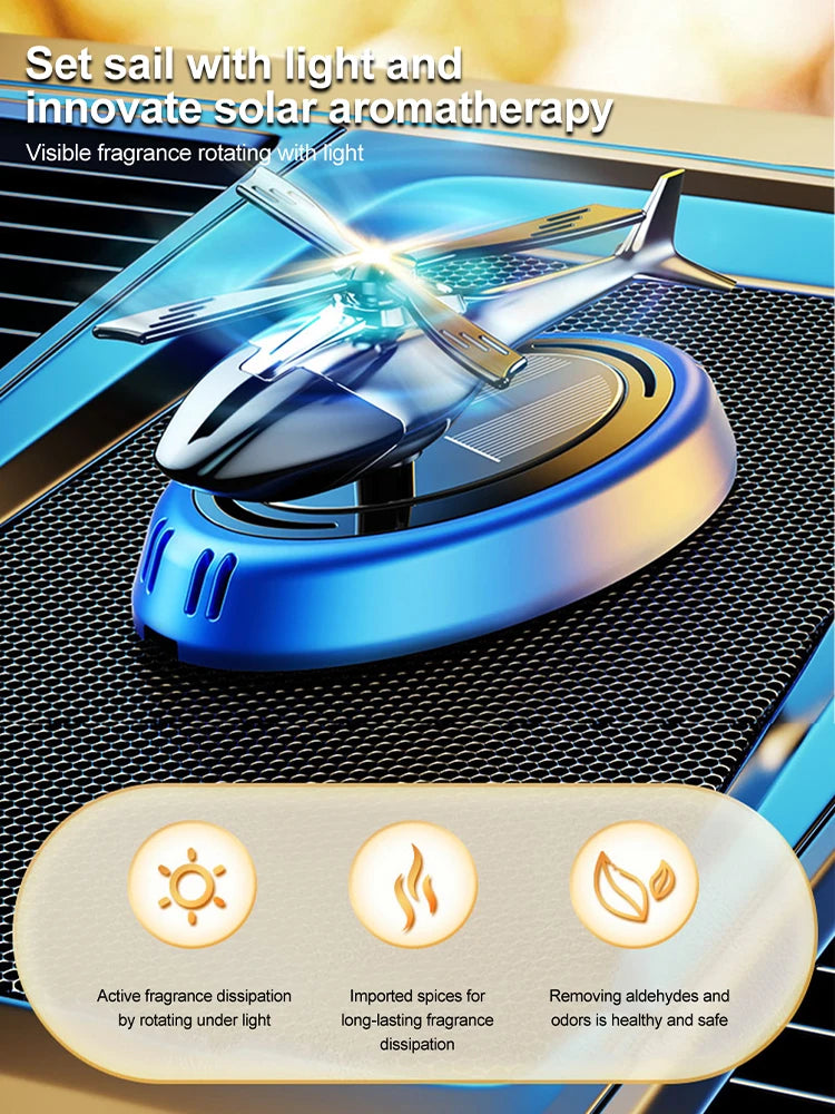 Drivegy™ HeliSpin – Helicopter Solar Car Diffuser