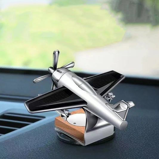 Drivegy™ AeroSpin Solar Car Diffuser – Airplane Dashboard Freshener