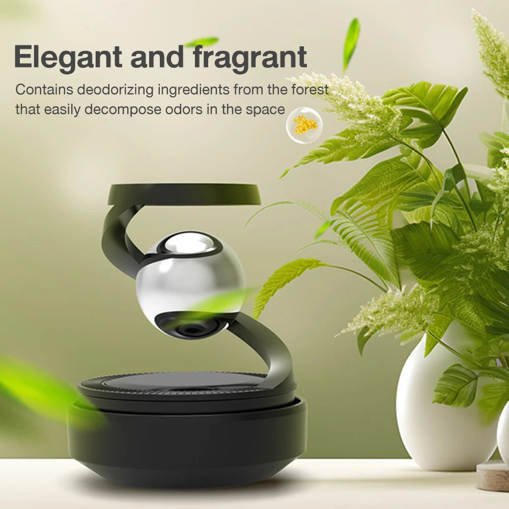 Drivegy™ OrbitSpin Solar Car Diffuser – Orbital Dashboard Freshener