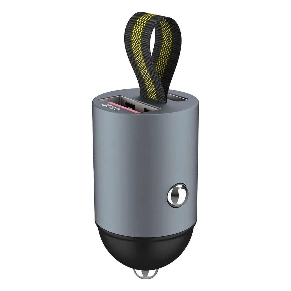 Drivegy™ Mini USB-C PD Car Charger + QC3.0 – Fast Charging (12V-24V)