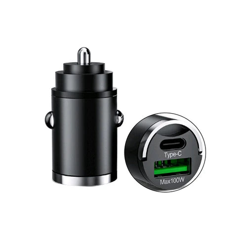 Drivegy™ 100W USB-C Fast Car Charger Compatible with iPhone and Android Devices